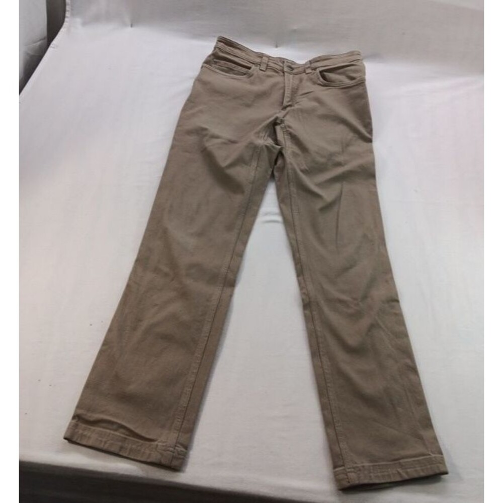Duluth Trading Co Flex Fire Hose Slim Fit Pants Men 32x32 Khaki Utility Workwear